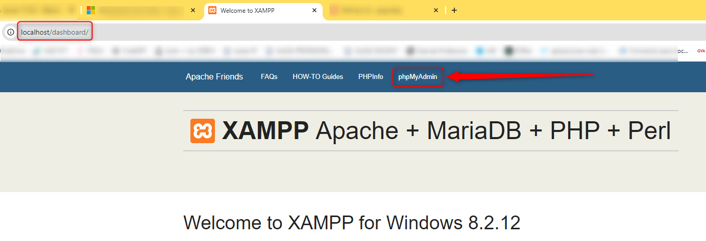 Localhost PHPadmin