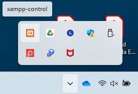 Xampp en segundo plano