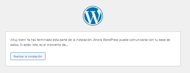 Realizar instalación